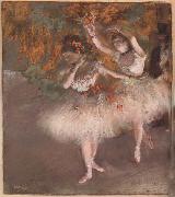 Two Dancers entering the Stage Edgar Degas